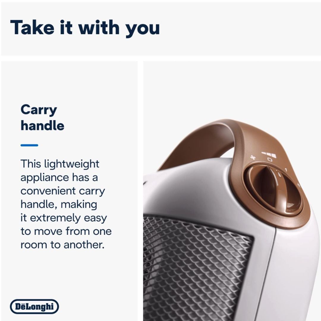 De'Longhi Capsule Fan Heater - Refurbished Mr Bargain