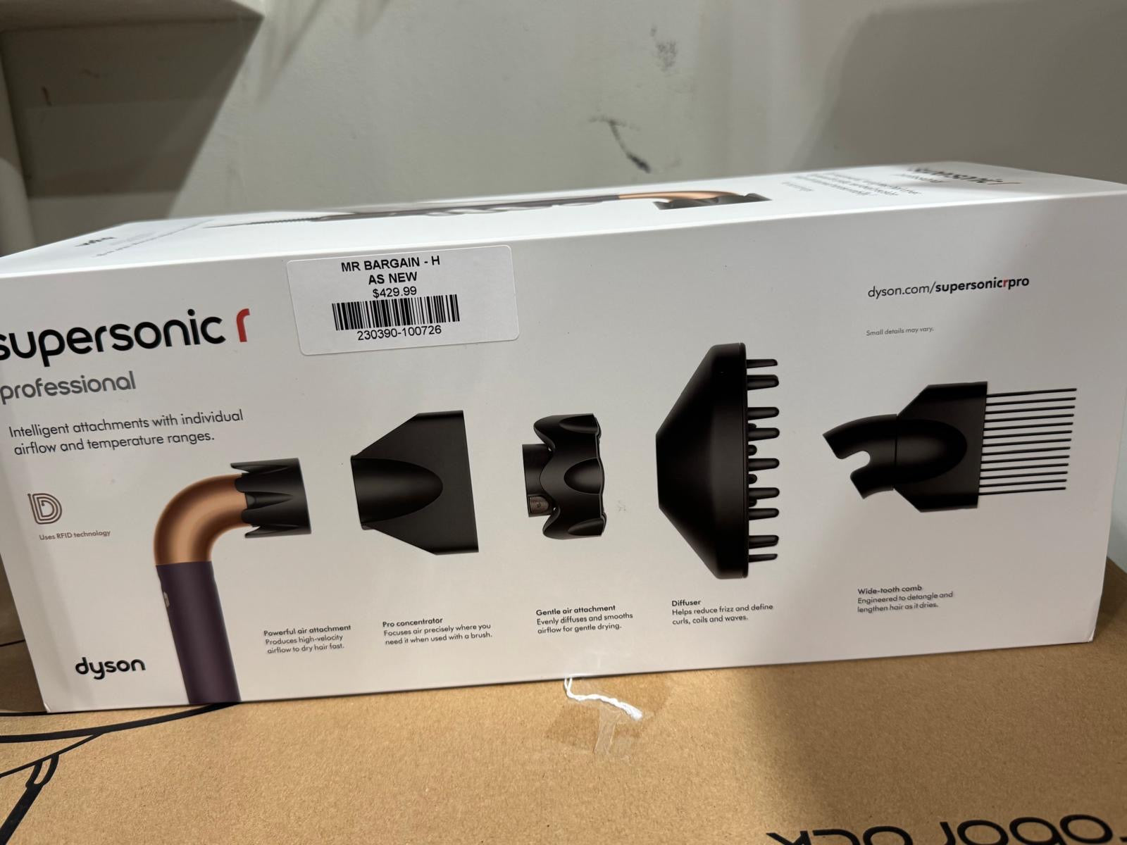 Dyson Supersonic r™ Professional Hair Dryer Bright Copper/Steel Violet – As New DYSON
