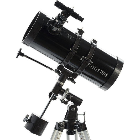 Celestron 21049 PowerSeeker 127EQ Reflector Telescope, Black - Excellent - Refurbished