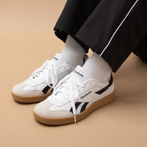 Reebok Men's Smash Edge S Sneaker, White/Black/Gum - EU 37.5