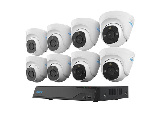 Reolink 4K Professional NVR With 8 x P334 Dome Cameras - As New - Refurbished Reolink