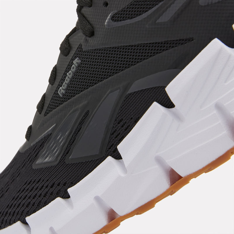 Reebok Women's Zig Dynamica 6 Running Shoe, Black/White/Grey, EU 37 Reebok