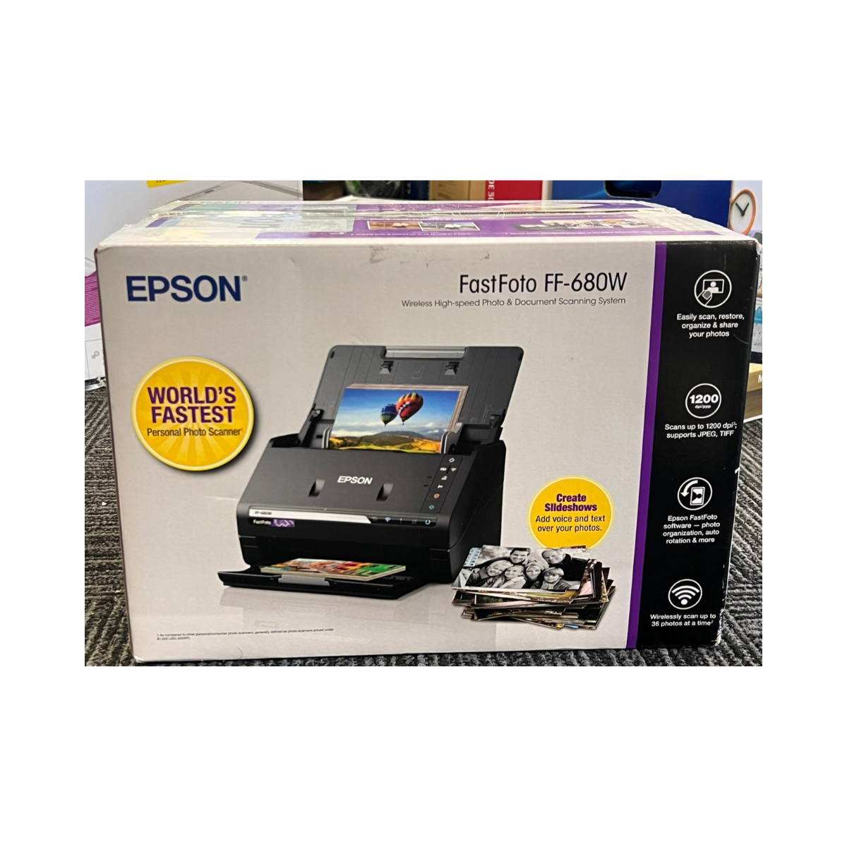 Epson FastFoto FF-680W Photo Scanner - As New Condition Epson