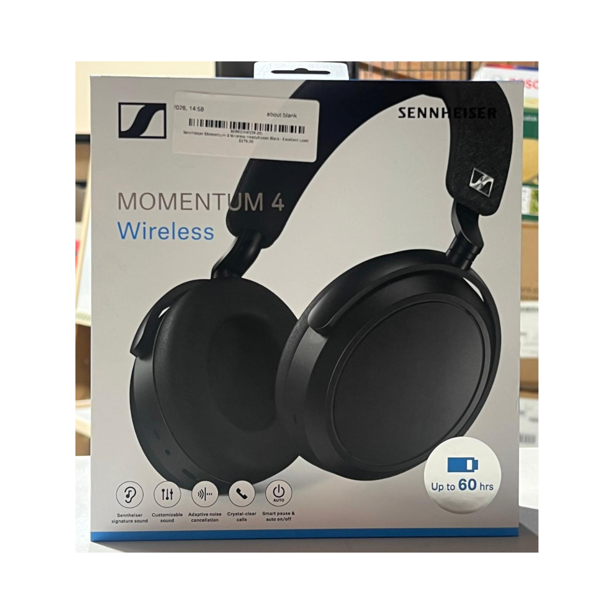 Sennheiser Momentum 4 Wireless Headphones Black - Excellent Used SENNHEISER