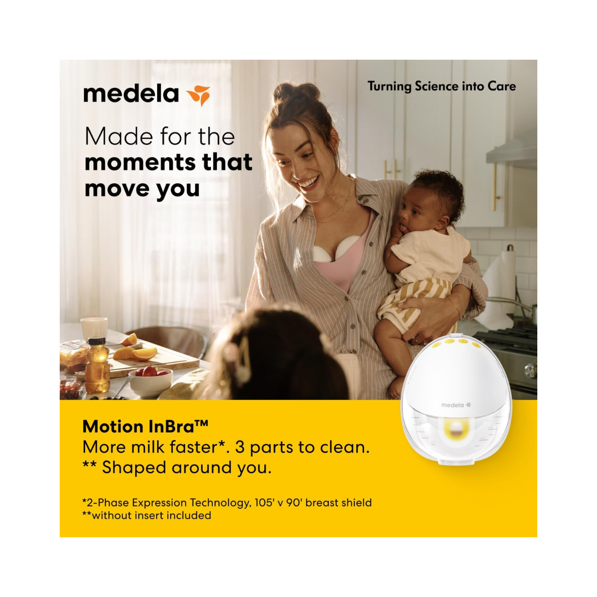 Medela Motion InBra Wearable Electric Breast Pump – Discreet & Hands-Free – As New Condition MEDELA