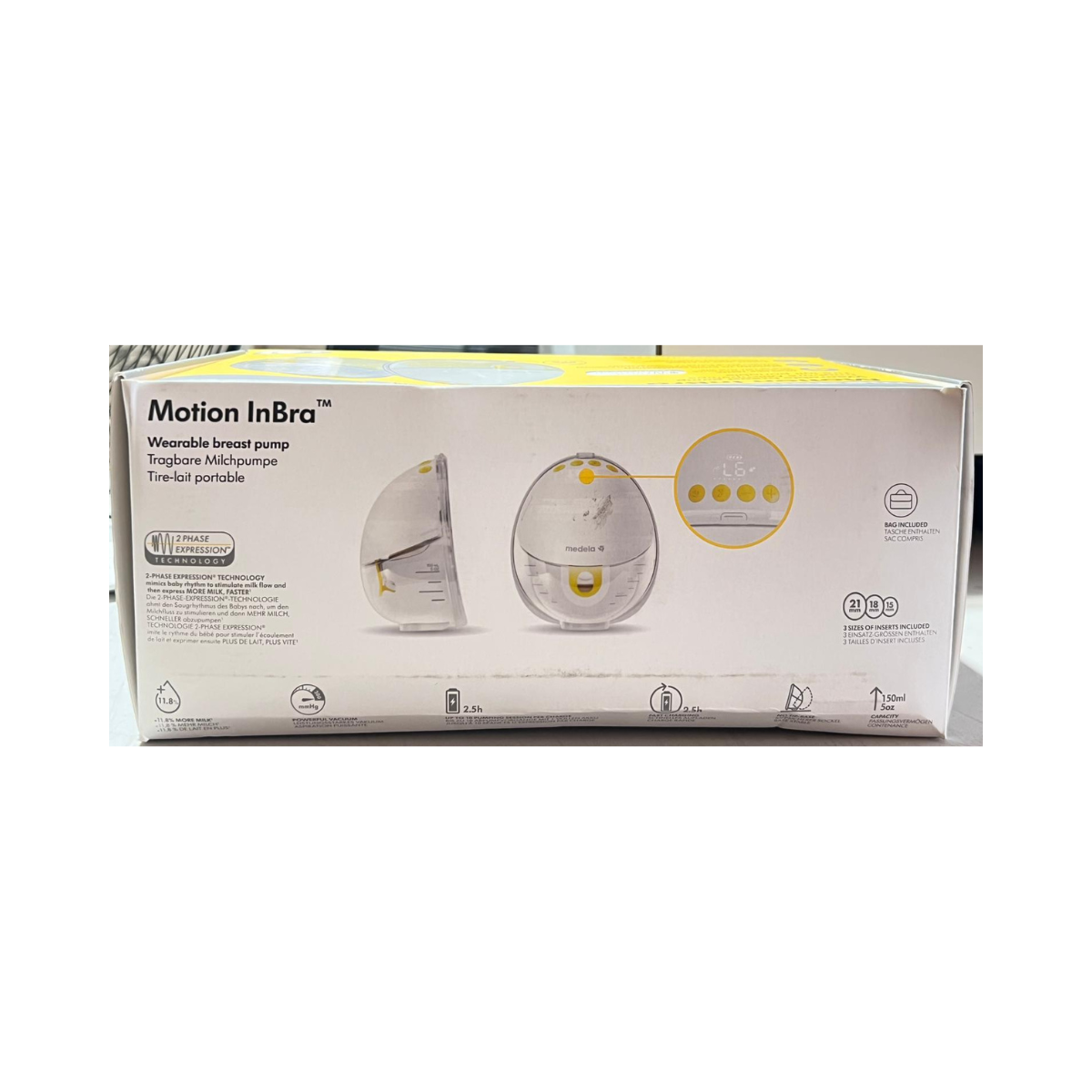 Medela Motion InBra Wearable Electric Breast Pump – Discreet & Hands-Free – As New Condition MEDELA