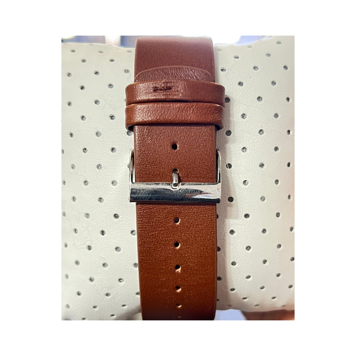 Skagen Signatur's Blue Dial Watch with Brown Leather Strap - As New - Mr Bargain