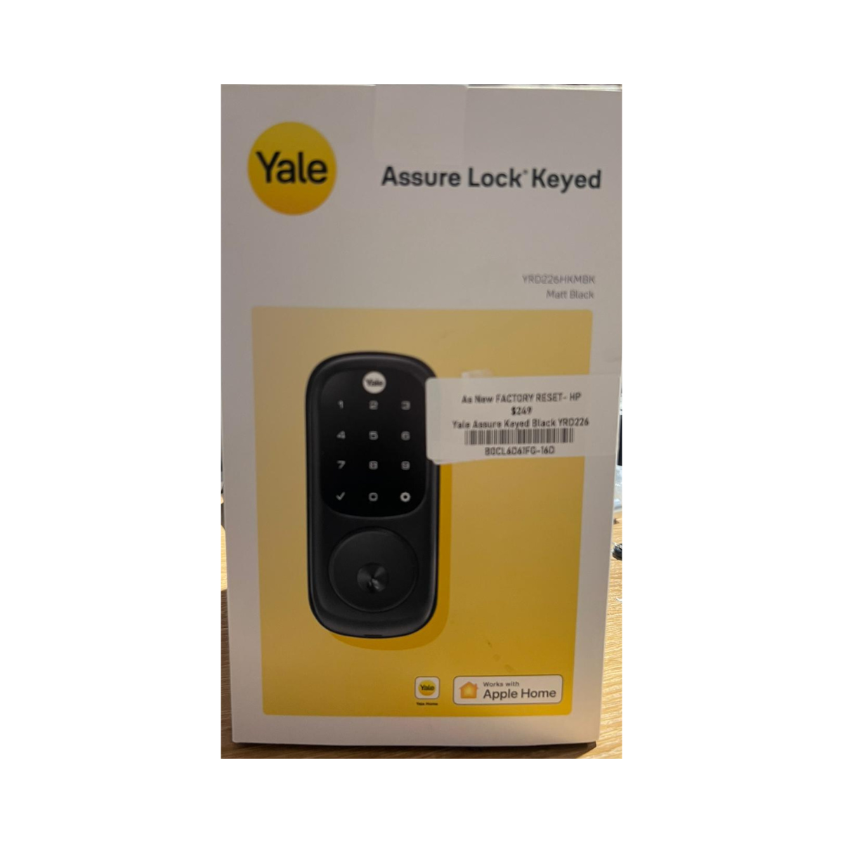 Yale Assure KEYED MATT Black with Yale Home HK Module - Pristine Yale