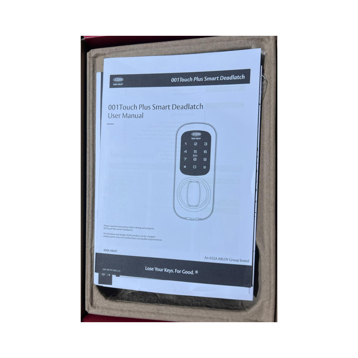 Lockwood 001 Touch Plus Smart Deadlatch – Keyless Entry Smart Lock- Pristine Lockwood