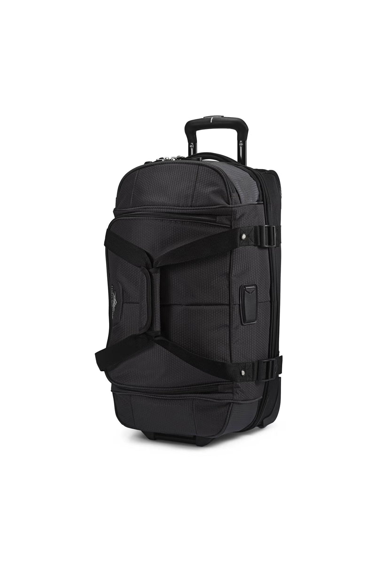 High Sierra Fairlead 55cm Drop-Bottom Wheeled Duffle Mercury/Black High Sierra