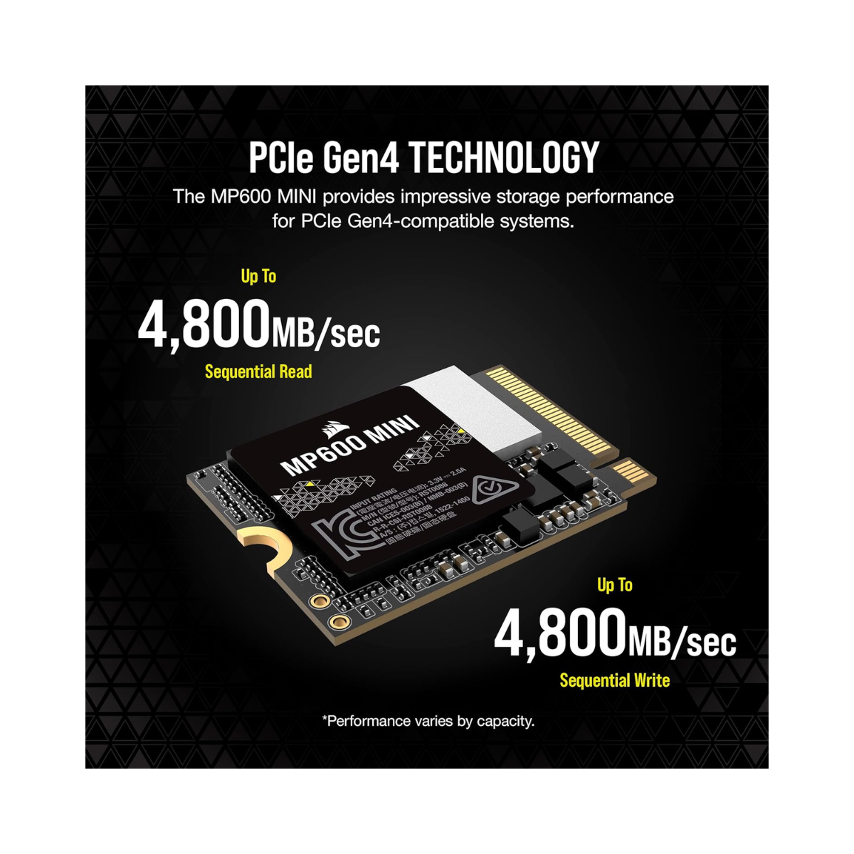CORSAIR MP600 Mini 2TB M.2 NVMe PCIe x4 Gen4 SSD – As New Condition CORSAIR