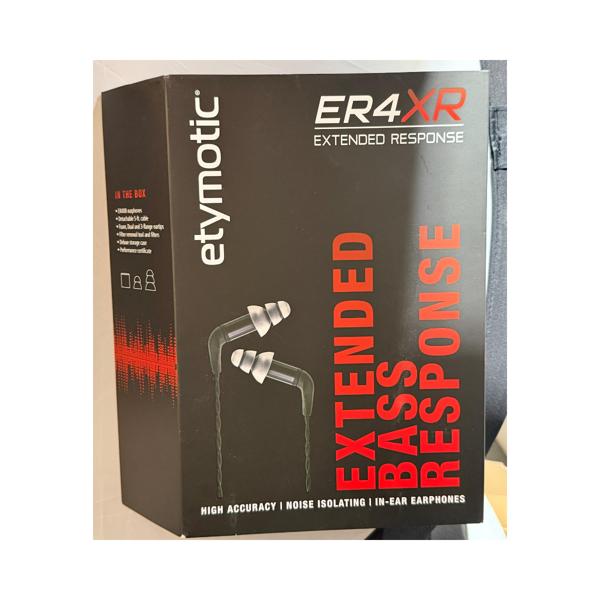 Etymotic Research ER4XR in-Ear Monitors, Black - As New Condition ETYMOTIC