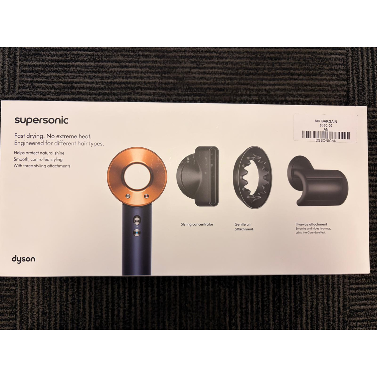 Supersonic Hair Dryer - Prussian Blue Rich Copper - As New DYSON