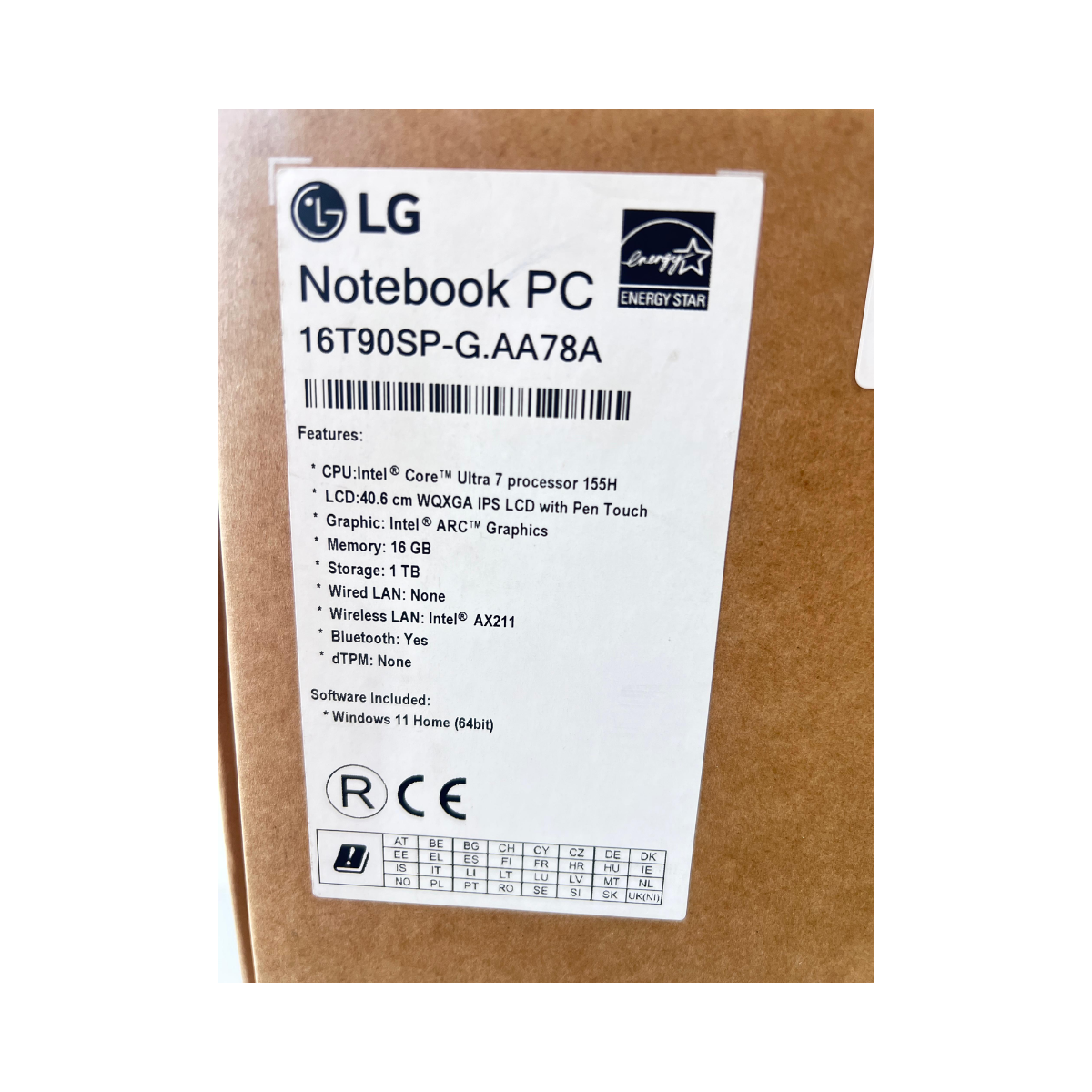 LG Gram Pro Laptop 16 T90SP-G Black - Fair Condition LG