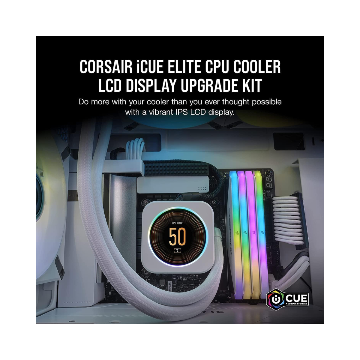 CORSAIR iCUE Elite CPU Cooler LCD Display Upgrade Kit Ice - As New Condition CORSAIR