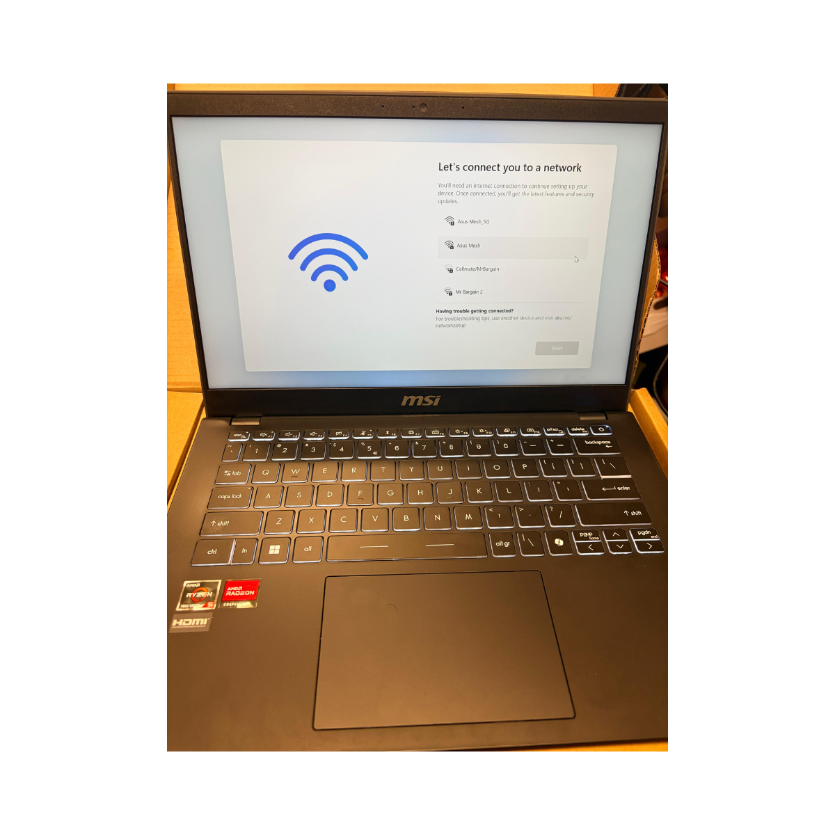 MSI Modern 14inch Laptop C7M-288AU - As New Condition Mrbargain