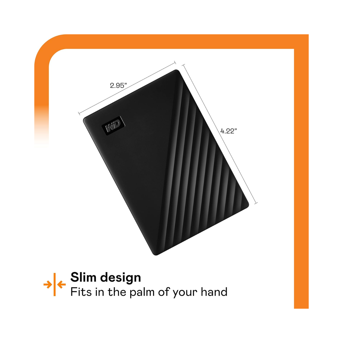 WD My Passport 5TB Black Portable HDD - As New Condition WD