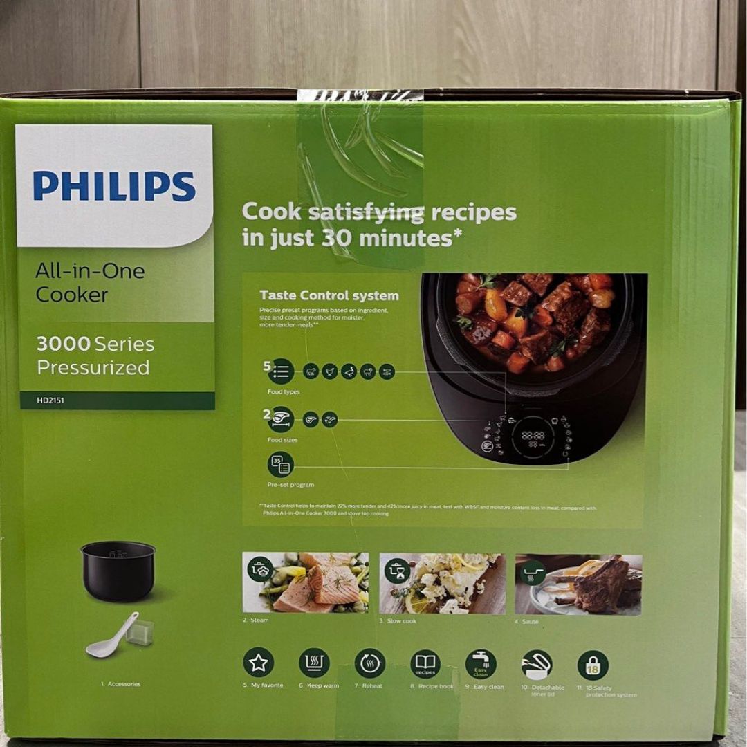 Philips All-in-One Cooker - Multifunctional kitchen appliance with various cooking modes, ideal for Perth homes.