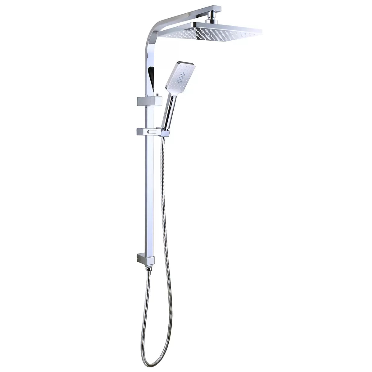 Presenza Chrome Shower Panel with Sliding Adjustable Shower Holder Bathroom Shower Fitting – As New PRESENZA
