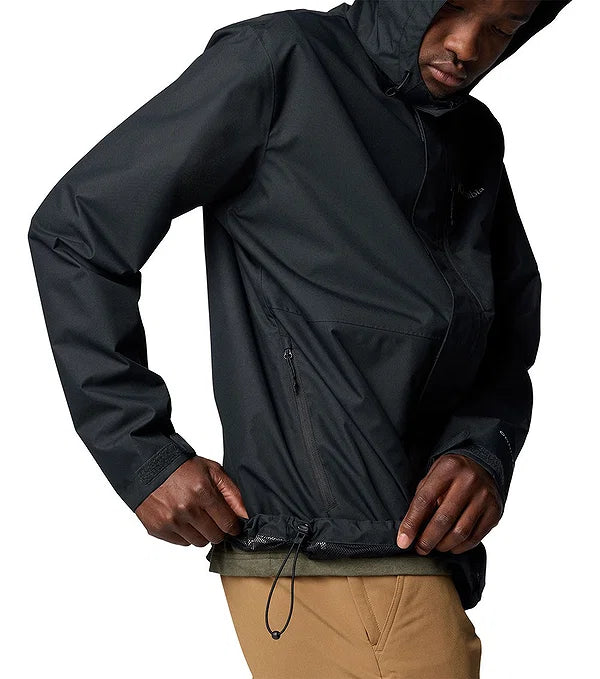 Columbia Men's Hikebound II Rain Jacket, Black, XL Columbia