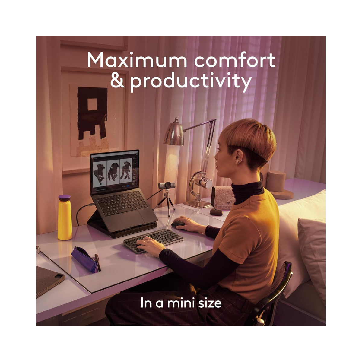 Logitech MX Keys Mini for Mac Wireless Keyboard Space Grey - As New Condition Logitech