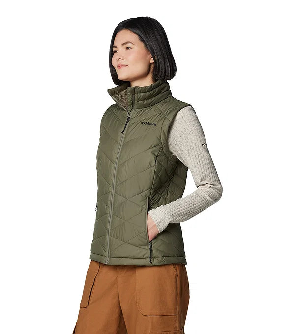Columbia Women's Heavenly II Vest, Stone Green, L Columbia