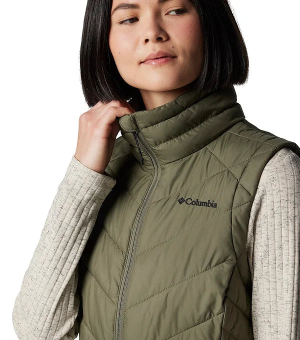 Columbia Women's Heavenly II Vest, Stone Green, L Columbia