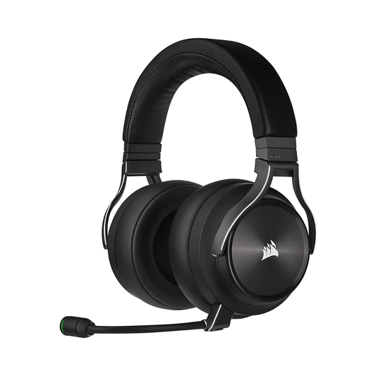 CORSAIR VIRTUOSO RGB WIRELESS XT High-Fidelity Gaming Headset with Spatial Audio (Simultaneous Dual-Wireless Connections, PC, Mac, PS5, Switch, Mobile & Wired Xbox Series X|S Compatibility) Slate - As New Condition - Mr Bargain