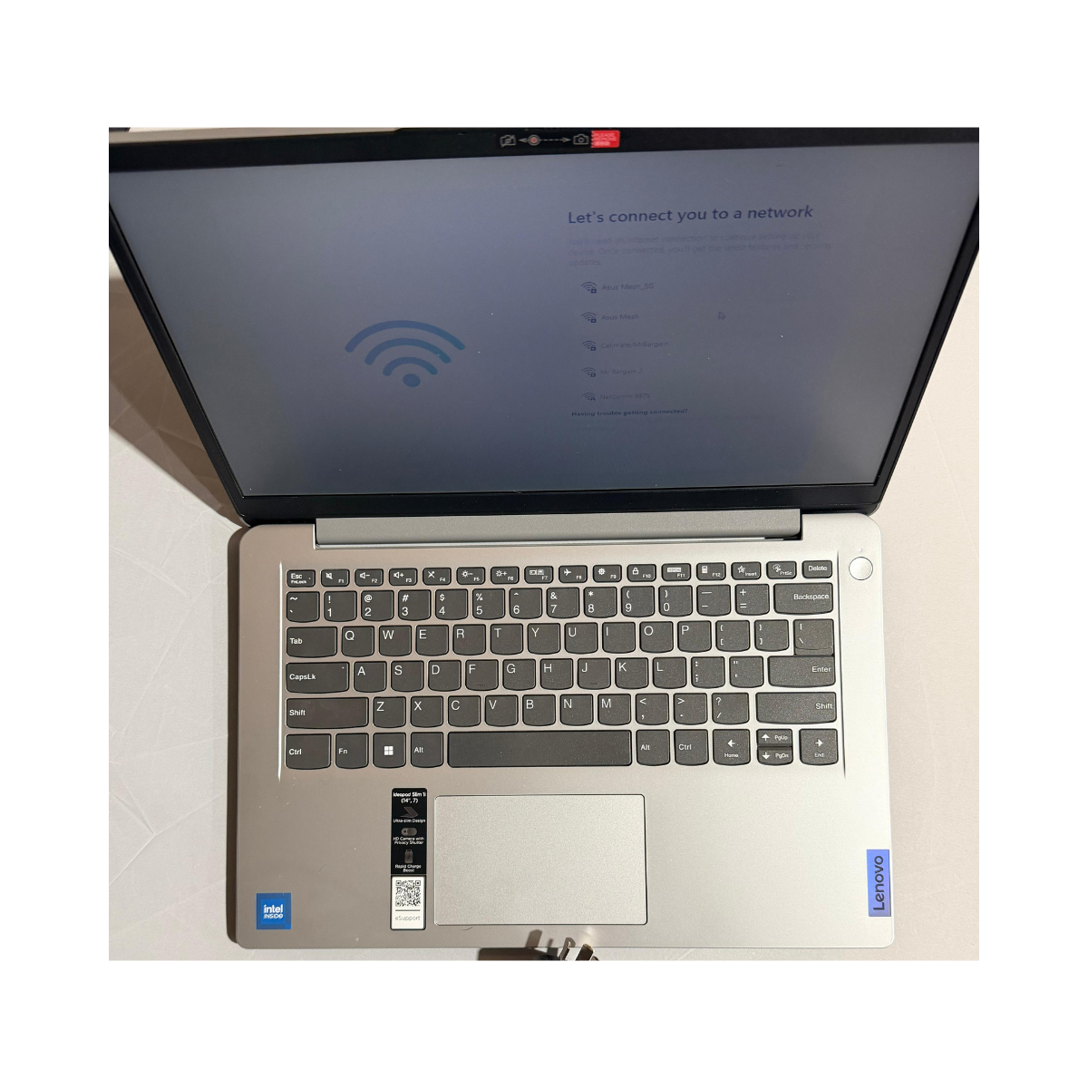 Lenovo IdeaPad 1 14IJL7 14″ Laptop Intel N4500 4GB RAM 128GB eMMC Cloud Grey – As New Condition LENOVO