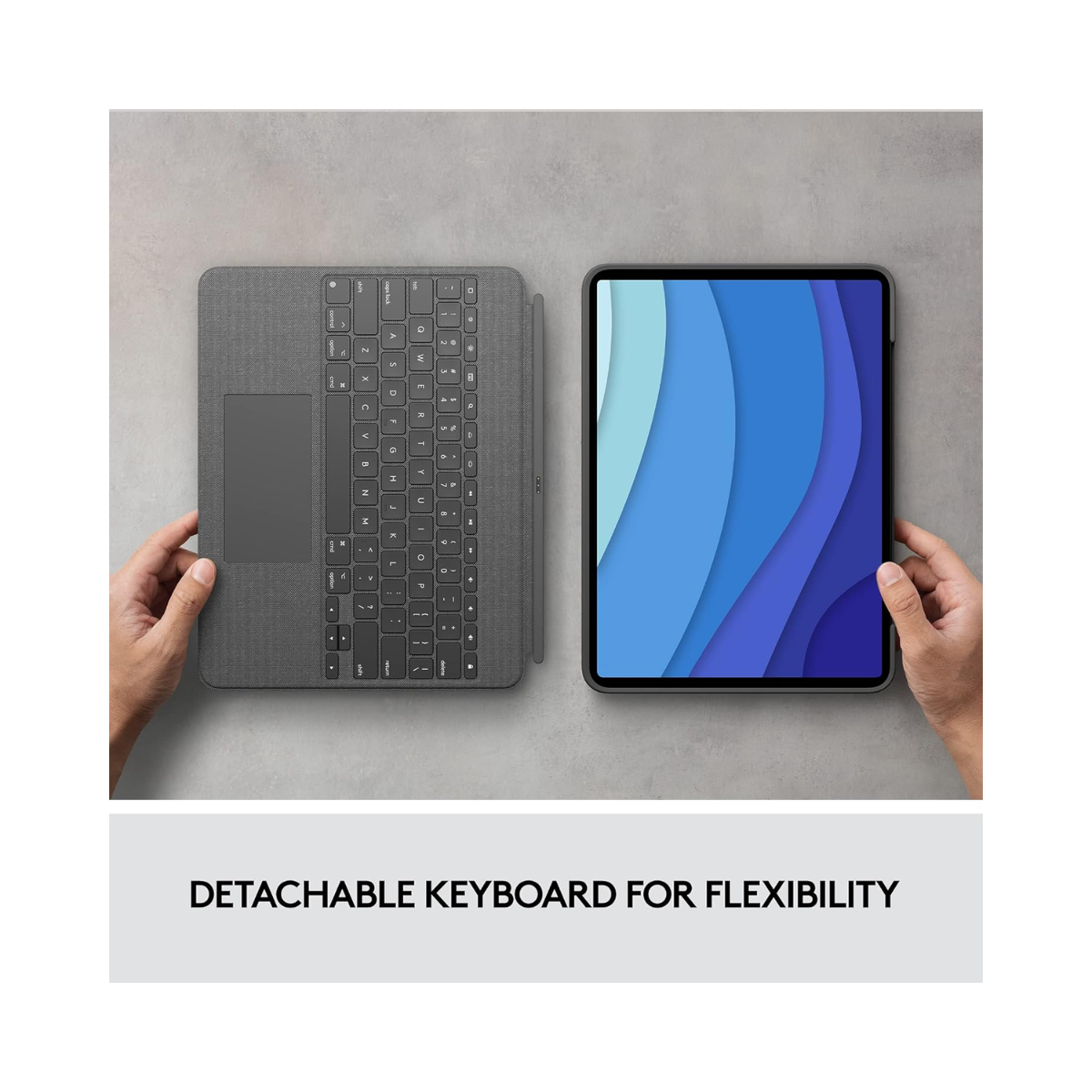 Logitech Combo Touch Keyboard Case for iPad Pro 12.9-inch (5th & 6th Gen) Backlit Trackpad - As New Logitech