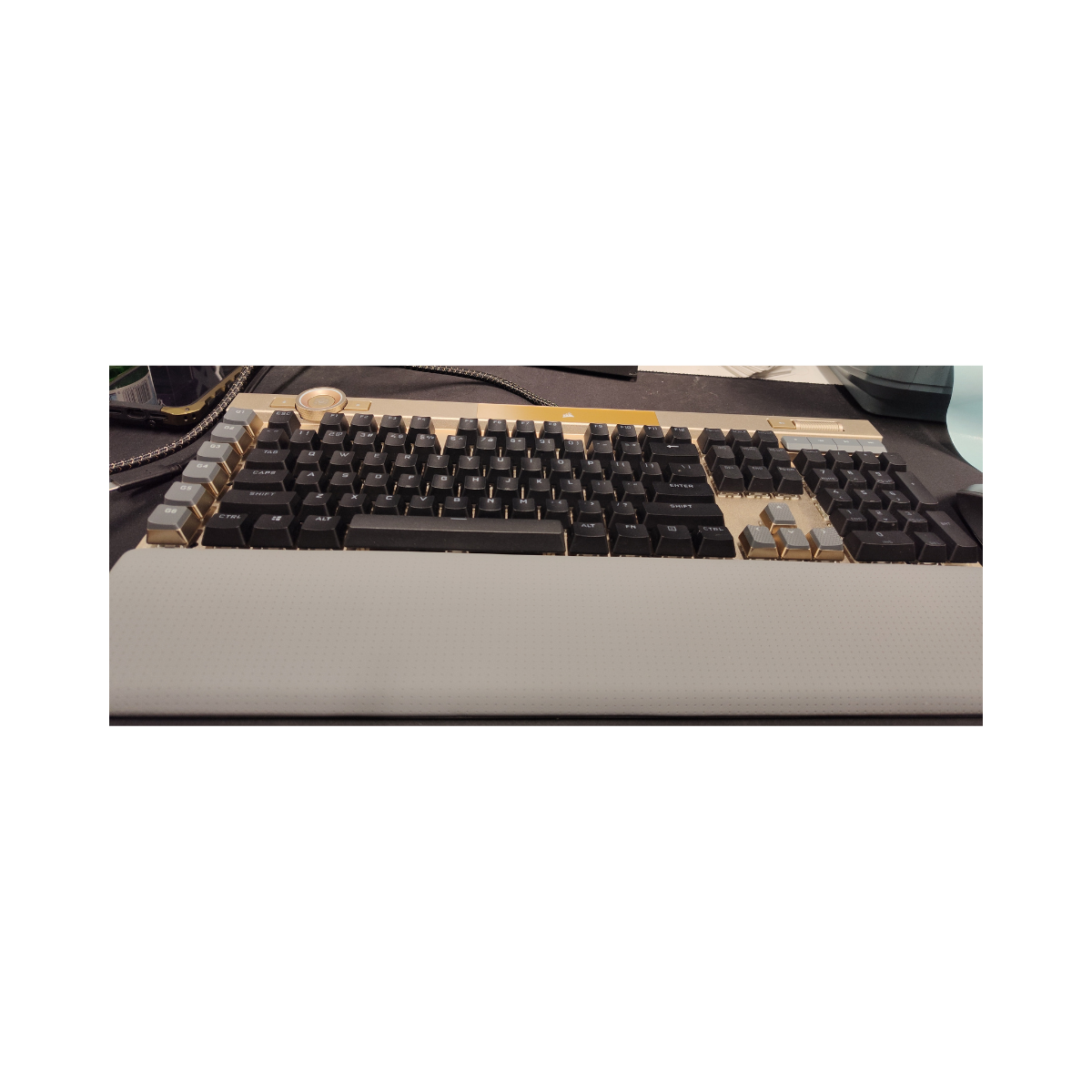 CORSAIR K100 RGB Optical-Mechanical Gaming Keyboard Midnight Gold OPX Switches - As New Condition CORSAIR