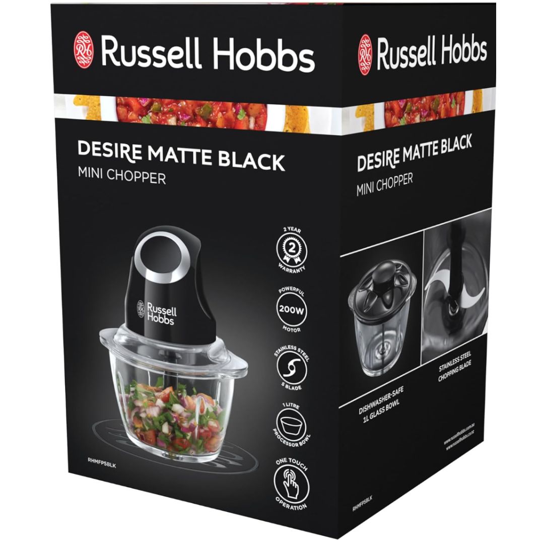 Russell Hobbs Mini Chopper - Compact and powerful food processor for chopping, mincing, and pureeing ingredients. Ideal for Perth kitchens.