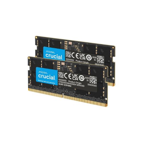 Crucial DDR5-4800 SODIMM CL40 (16Gbit) RAM, 32 GB Kit (2x16GB) - CT2K16G48C4085 - As New Condition CRUCIAL