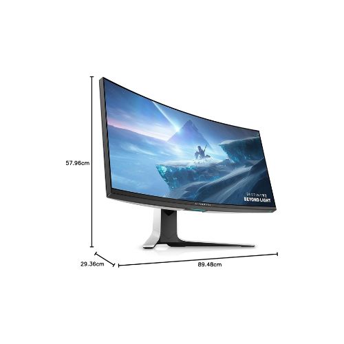 Alienware 38 Inch 144 Hz QHD Curved Gaming Monitor - NVIDIA G-Sync, VESA Display - White - AW3821DW - AS NEW ALIENWARE