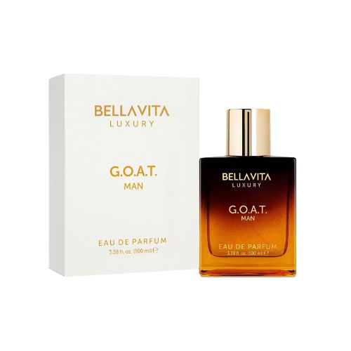Bella Vita Luxury G.O.A.T Eau De Parfum for Men with Bergamot Lavender & Patchouli EDP Long Lasting Perfume Fragrance for All Occasions 100 ML BELLAVITA