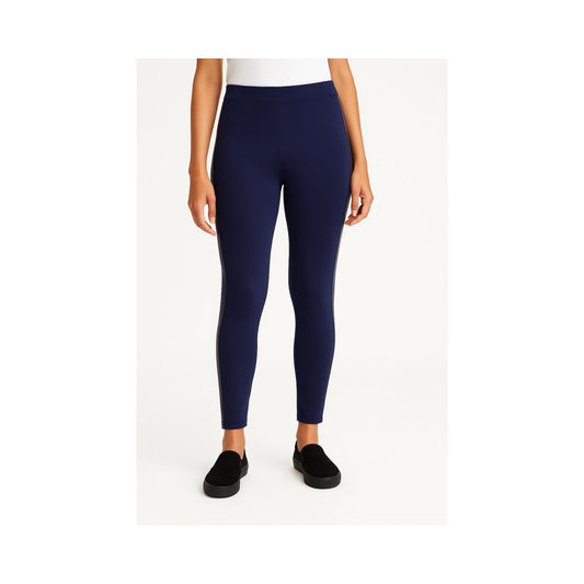 DKNY Womens Ponte Pants - Navy Blue DKNY