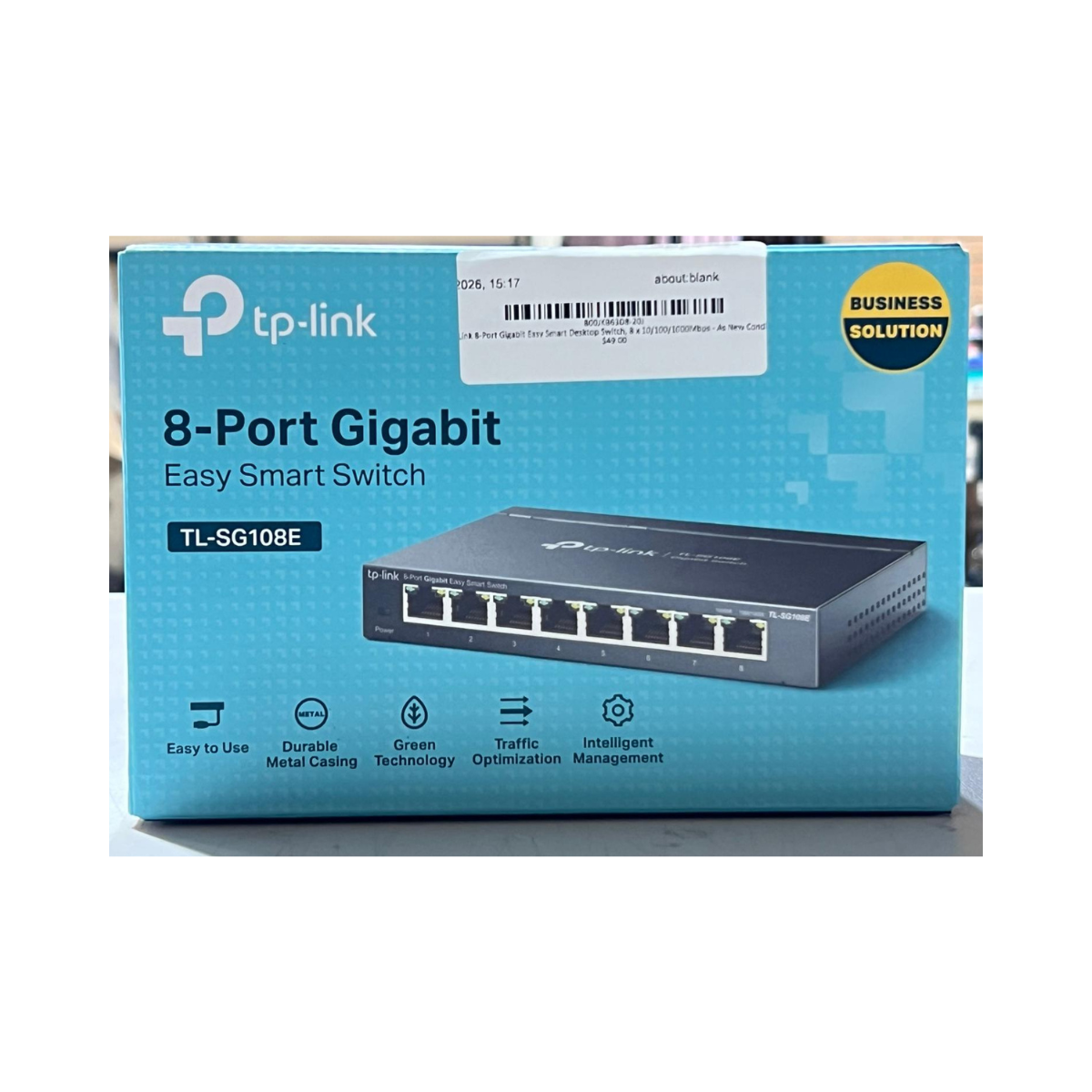TP-Link 8-Port Gigabit Easy Smart Desktop Switch, 8 x 10/100/1000Mbps  - As New Condition TP-LINK