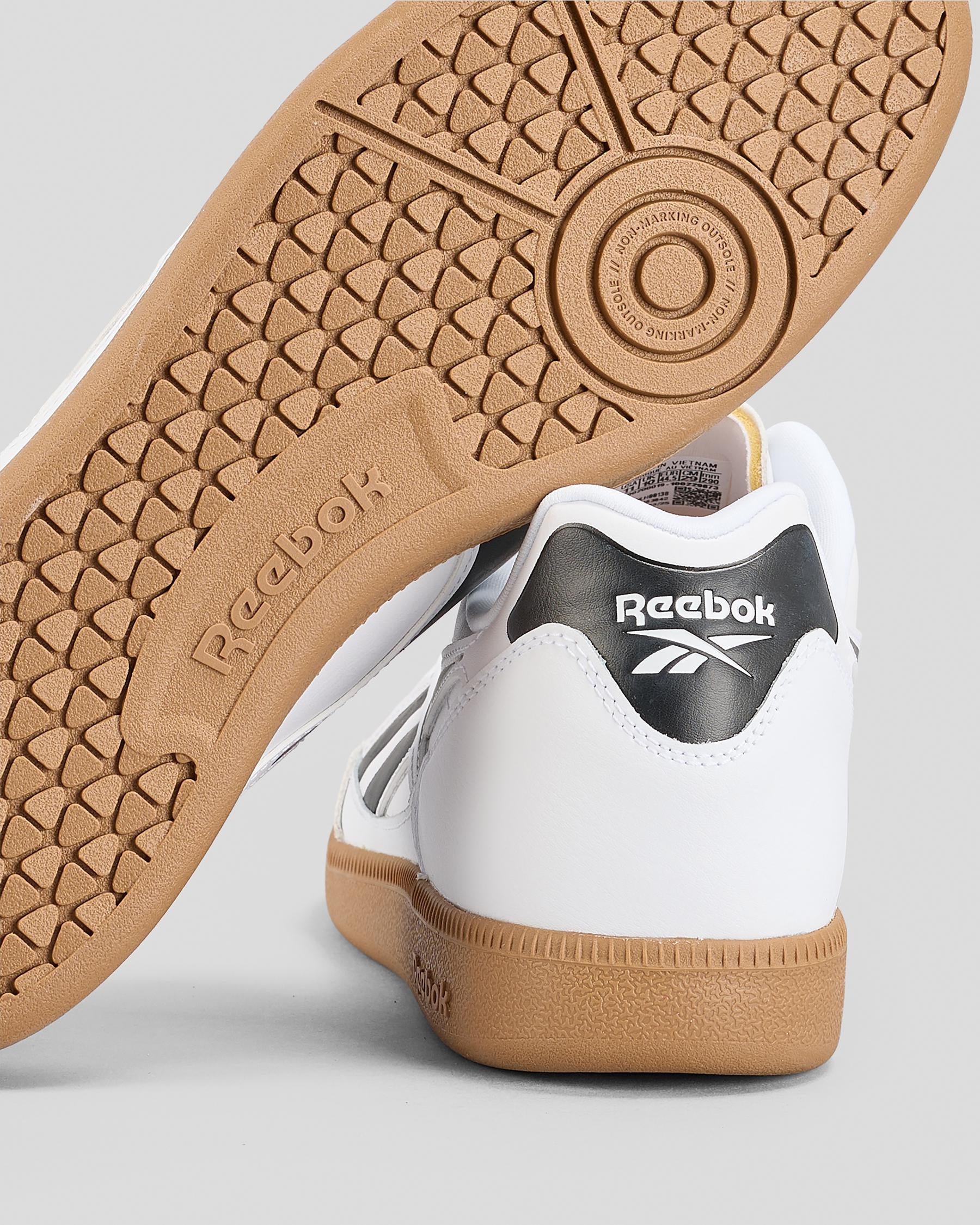 Reebok Unisex Finale Sneaker, White/Black/Barely Grey, 11.5 US Women/10 US Men Reebok