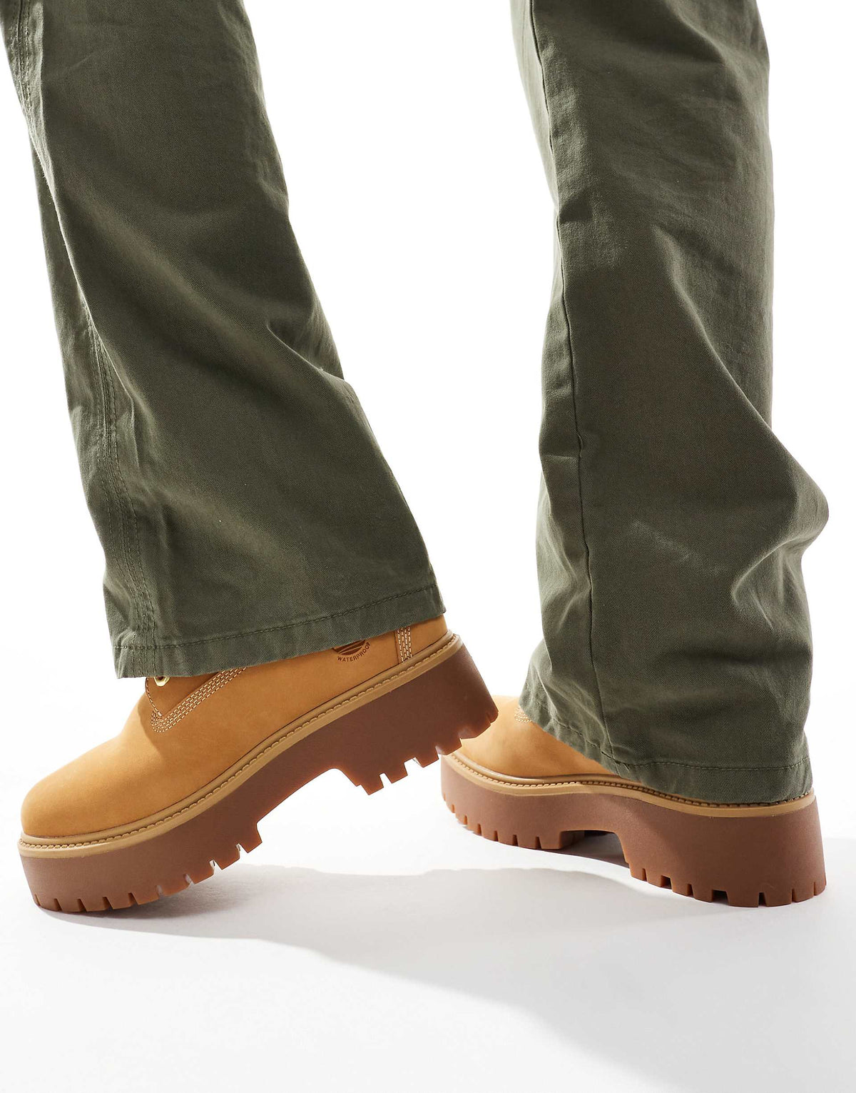 Timberland Women's Stone Street 6 Inch Lace Up Waterproof Boot, Wheat, EU 38 TIMBERLAND