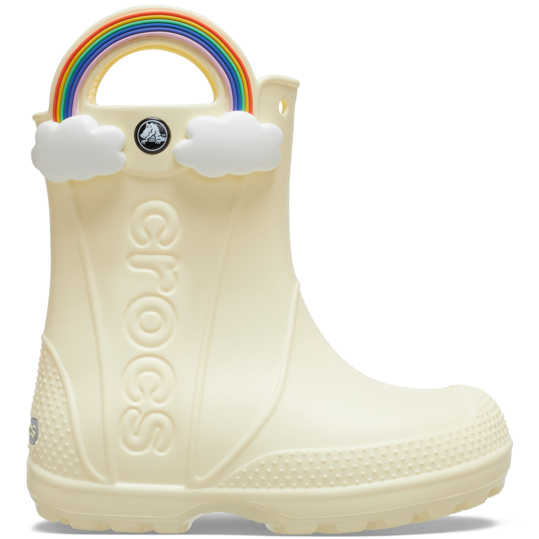 Crocs Kids Handle It Rain Boot, Rainbow - J2 / EU 34 CROCS