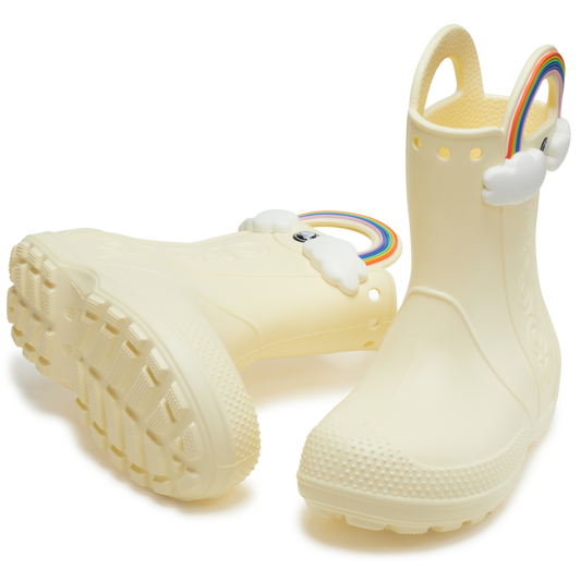 Crocs Kids Handle It Rain Boot, Rainbow - J2 / EU 34 CROCS