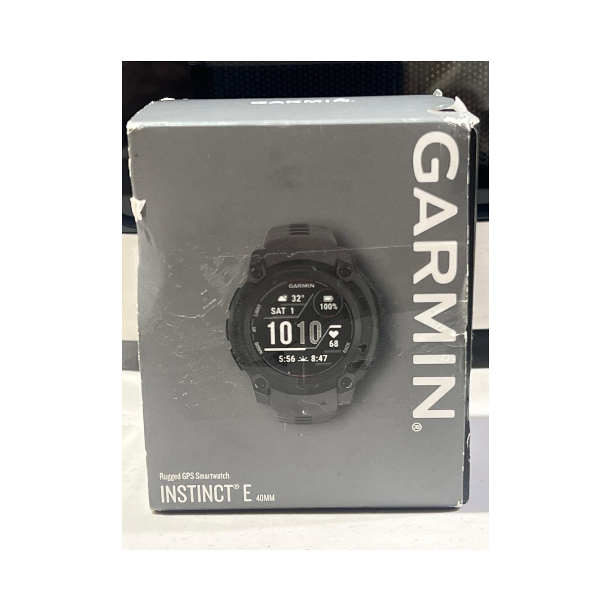 Garmin Instinct E - 40 mm - Black w/ Charcoal Silicone Band - Excellent Used Condition GARMIN