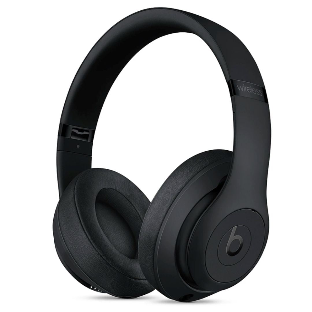  Beats Studio3 Bluetooth Wireless Over-Ear Headphones - Refurbished, featuring active noise cancellation and comfortable ear cushions. Ideal for listening to music and enjoying entertainment in Perth, Australia.