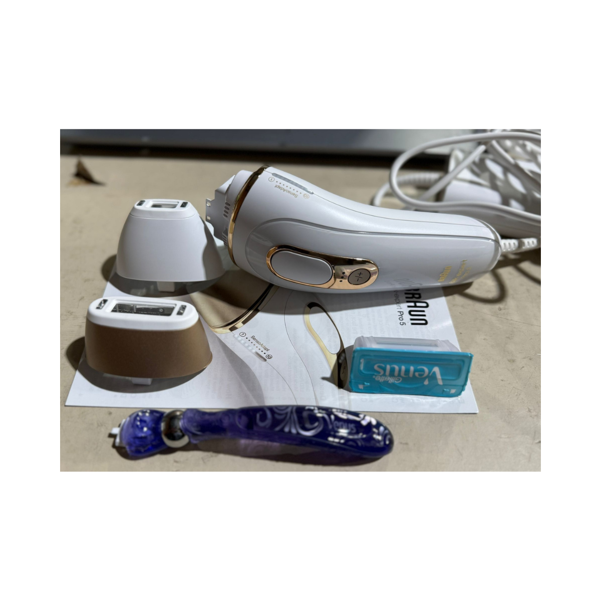 Braun Silk·Expert Pro 5 PL5157 IPL Hair Removal Device White/Gold – As New Condition Braun
