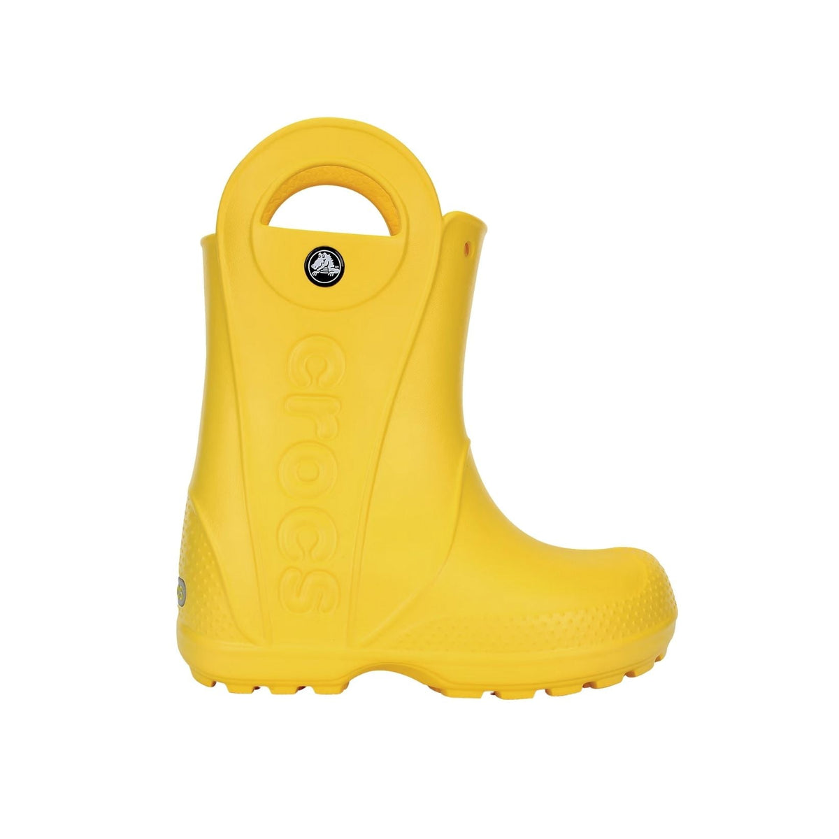 Crocs Kids Handle It Rain Boot, Yellow - J1 / EU 33 CROCS