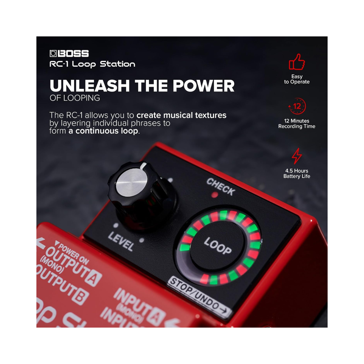 Boss RC-1 Loop Station Pedal - As New Condition BOSS