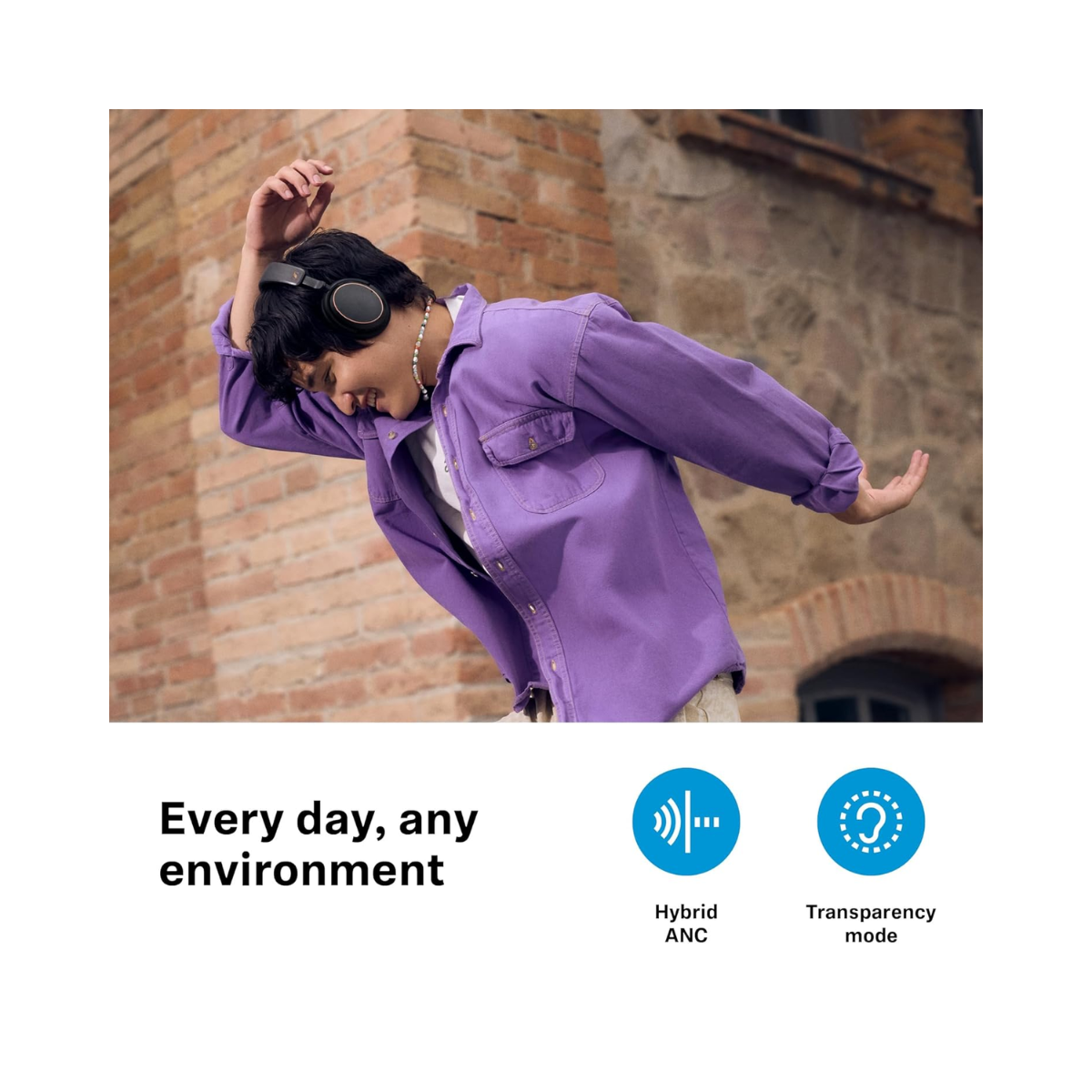 Sennheiser ACCENTUM Wireless Bluetooth Headphones - 50-Hour Battery Life - Fair Condition SENNHEISER