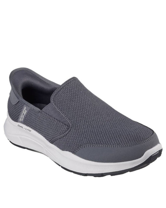 Skechers Equalizer 5.0-Drayze Men's Slip-On Shoes, Charcoal, EU 47.5 Skechers