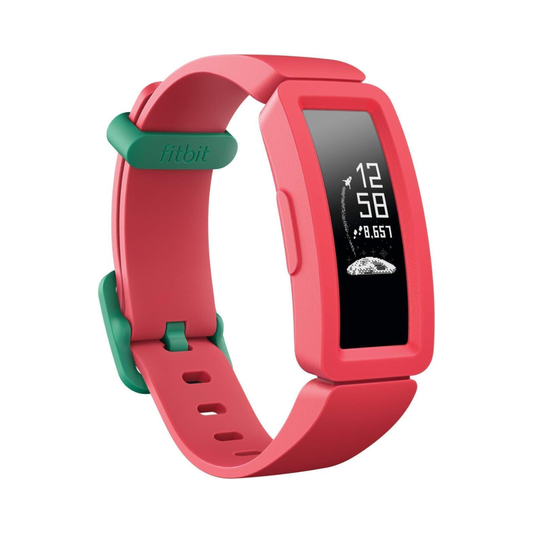 Fitbit Ace 2 Activity Tracker for Kids Swimproof with Fun Incentives- Watermelon + Teal - New - Mr Bargain