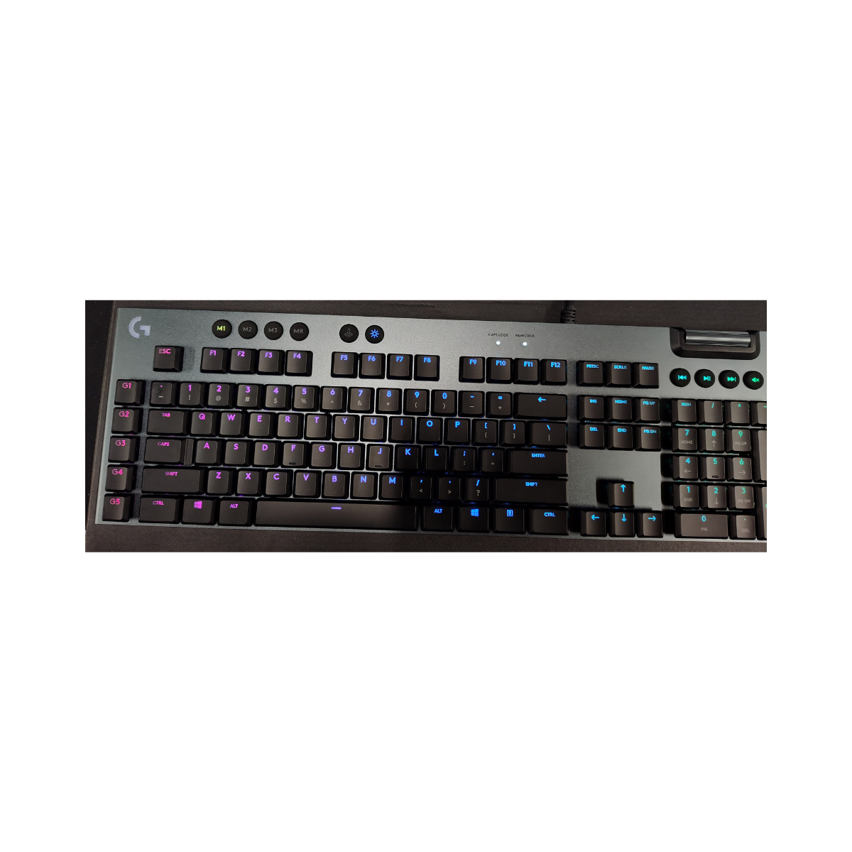 Logitech G815 LIGHTSYNC RGB Mechanical Gaming Keyboard GL Clicky Switch - As New Condition Logitech
